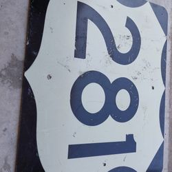 vintage US Route 281 sign From Kansas