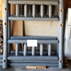 Pine Log Bunk Bed