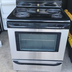 FRIGIDAIRE 30" ELECTRIC STOVE AND OVER THE STOVE MICROWAVE CAN DELIVER 