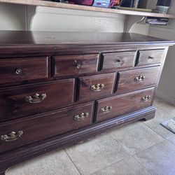 Solid Wood 9 Drawer Dresser