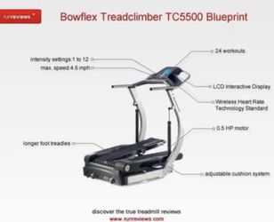 Bowflex treadclimber tc5500 hot sale