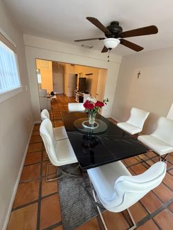 El Dorado Modern Black Dining Table with 6 Chairs – $525 OBO