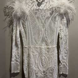 Akira White Sequin Dress