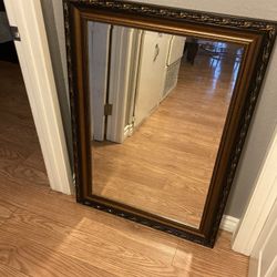 Large Mirror with Beveled Glass