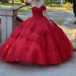 Red Quinceañera Dress