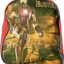 Iron Man Backpack, Small Iron Man, Red