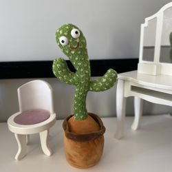 Singing Cactus Plush Toy Glow Dancing Sings 