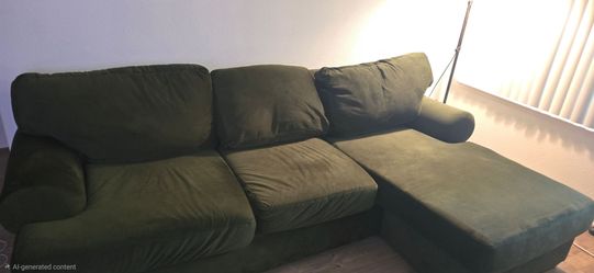 Sage living space couch