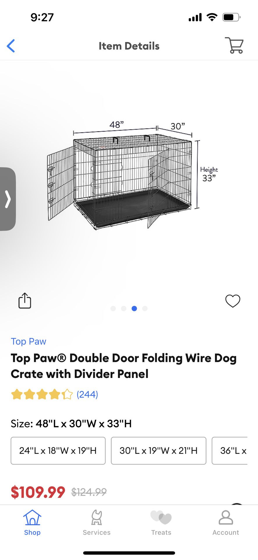 48 Dog Crate