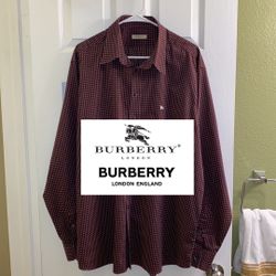 Mens Burberry London Shirt Size 2XL