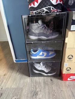 shoe box’s 6pc set black clear