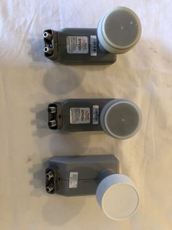 3 direct tv and dish network dual lnbf legacy new never been used