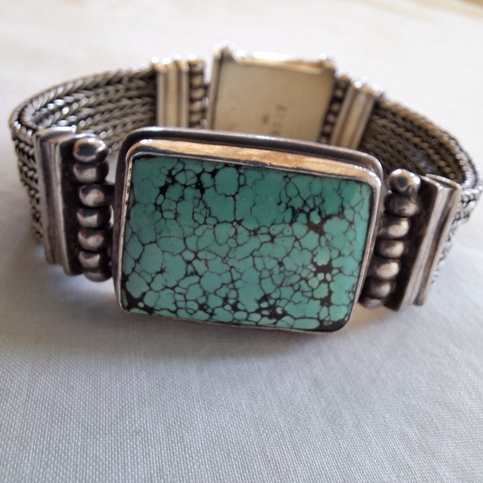 925 Sterling Silver & Turquoise Claudia Agudelo Bracelet