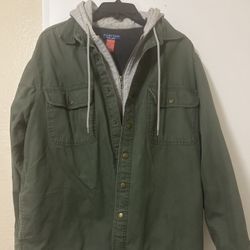 Hooded Men’s Jacket  Cotton   M(38-40) 