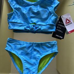 Reebok Toddler Girls Two-pieces Swimsuit With UPF50 Size 2T