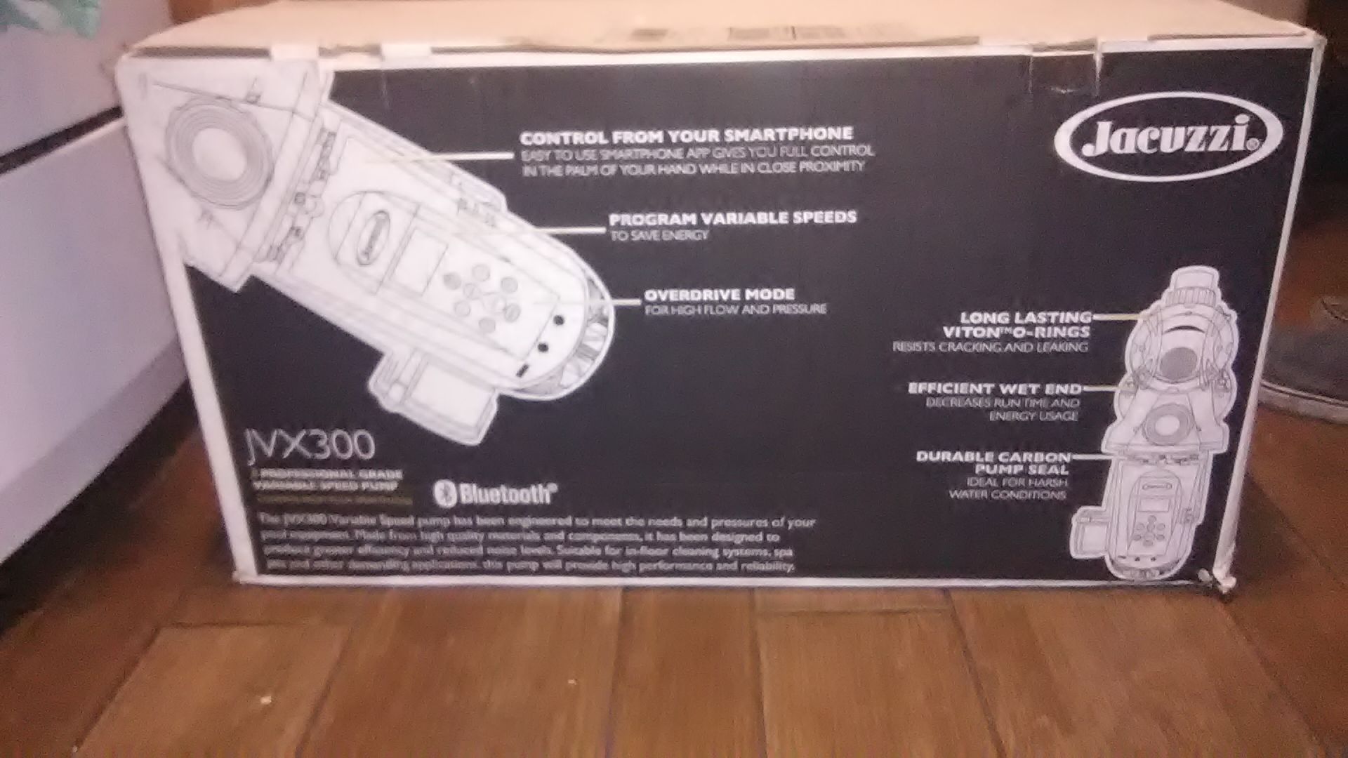 Jacuzzi JVX300 PROFESSIONAL GRADE VARIABLE SPEED PUMP, CONTROL FROM