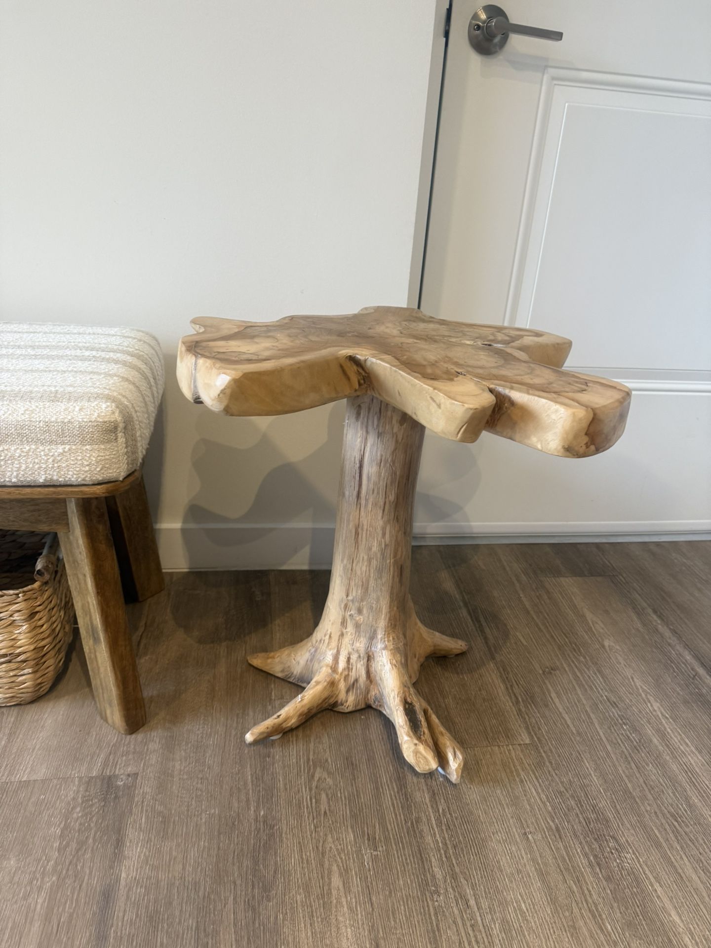 Tree Trunk Side Table