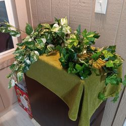 Two Beautiful Clean Fake Greenery Bushes