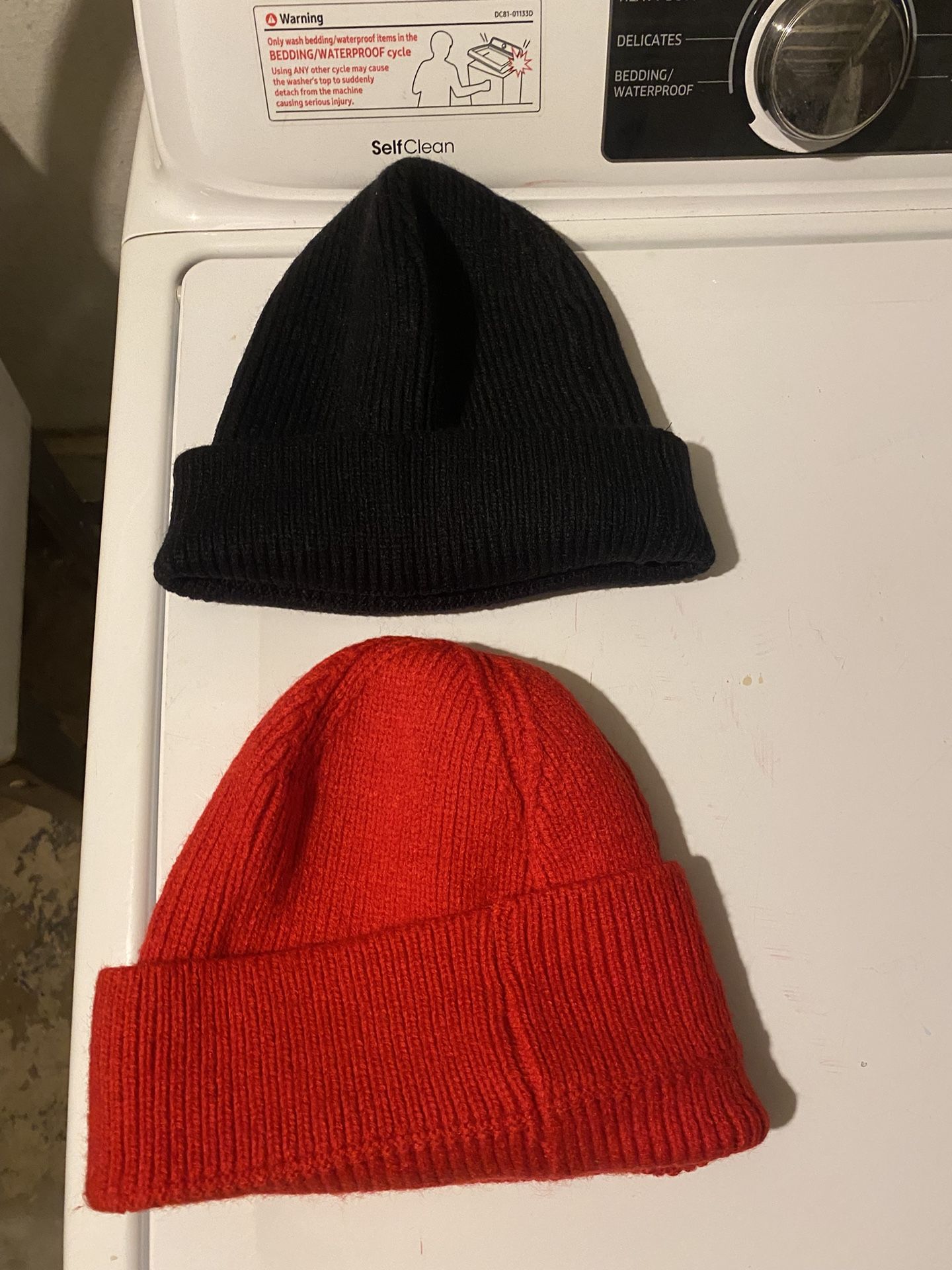 Large Boys Winter Jacket And 2 Beanies 