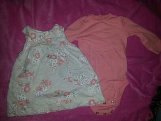 Carter's 6 Months Long Sleeve Onesie & Dress