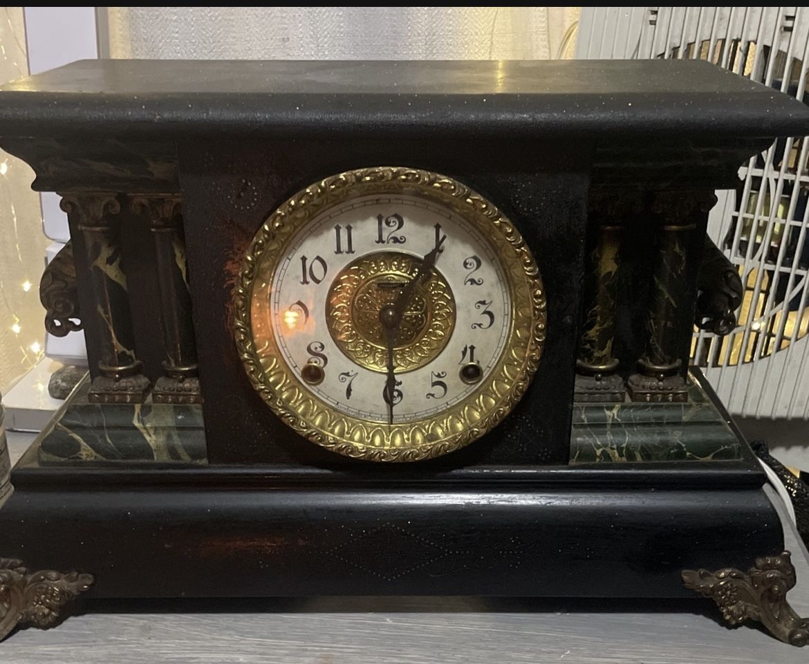 Adrian Ingram Late 1800 Early 1900s Mantle Clock 
