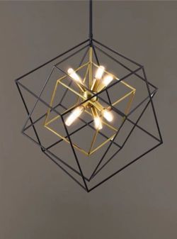 Orren Ellis Castille 8-Lightyy Geometric Chandelier – New Open Box
