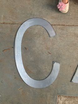 Metal letters