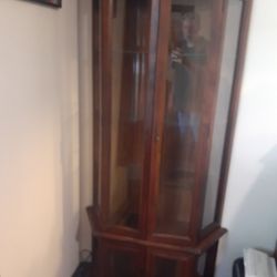 Antique Curio Cabinet Display Cabinet 