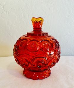 vintage le smith moon and stars compote (qty1) amberina Thumbnail