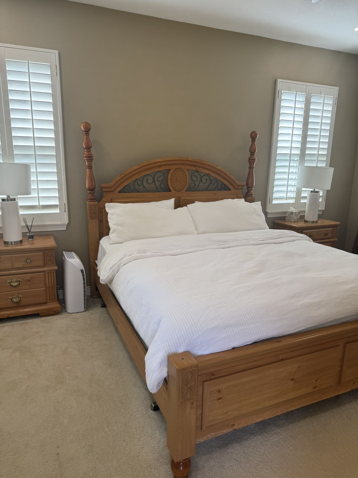 Bed, Side Tables and Dresser