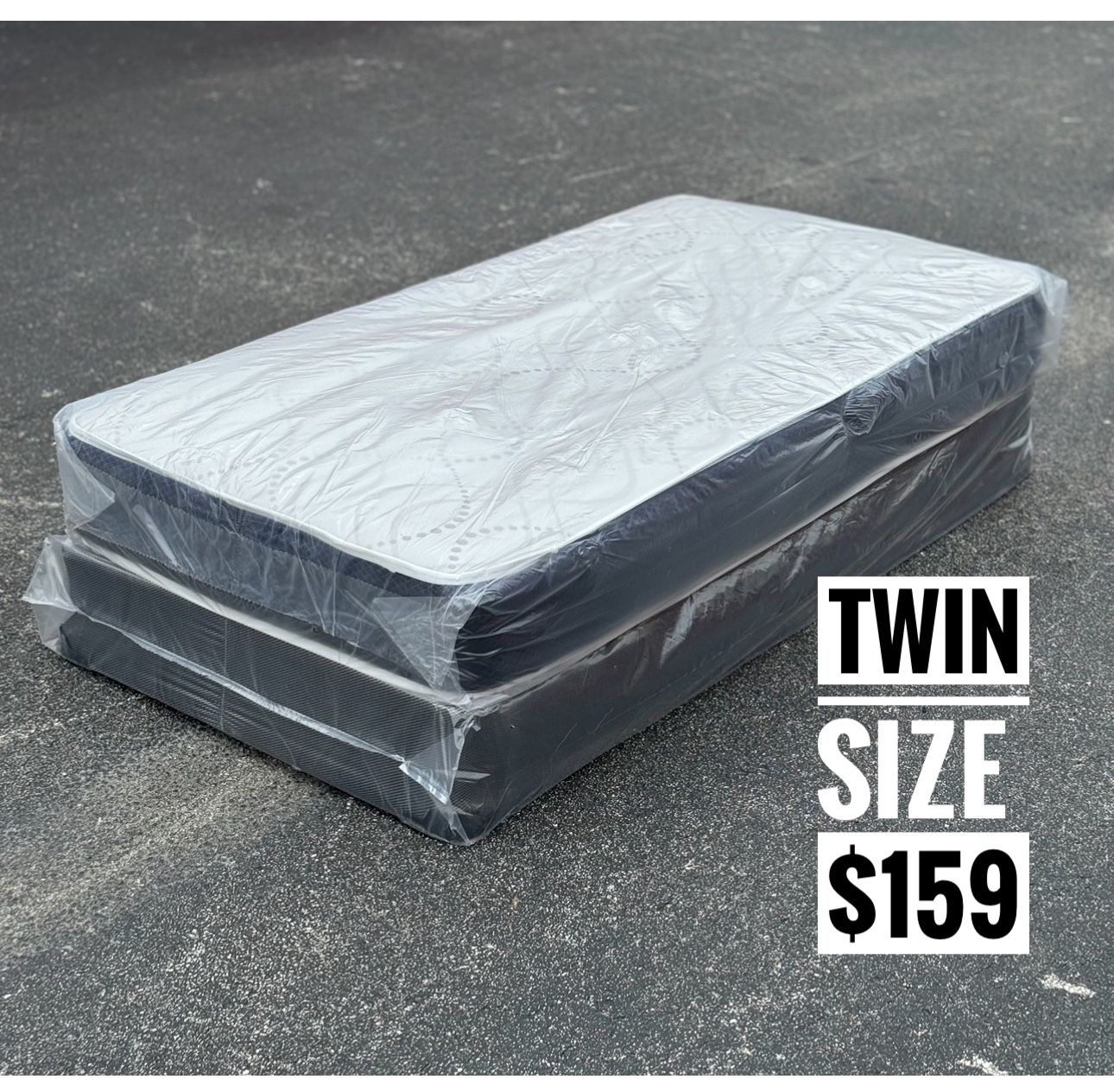 New Twin Size Mattress And Box Spring Set // We Offer  🚚