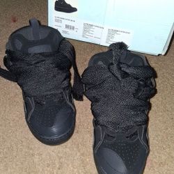 Lanvin Curb Triple Black size 10  Receipt&box 