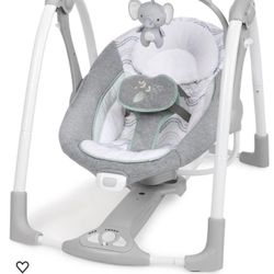 Ingenuity ConvertMe 2-in-1 Compact Portable Automatic Baby Swing & Infant Seat