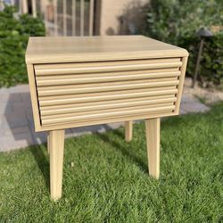 Mid Century Nightstand With Built In Light