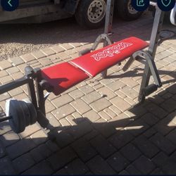 Weight Bench And Weights