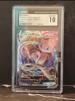 CGC 10 Gem Mint Mew VMAX 054/172 Japanese VSTAR Universe Pokemon Holo