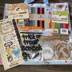 Fall Halloween Cardstock Scrapbook Stickers