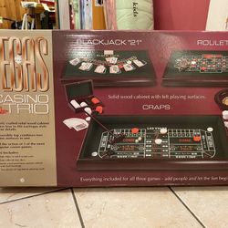 Casino Trio Game Blackjack Craps Roulette