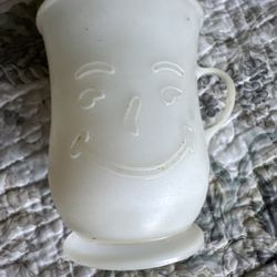 "Oh Yeah!" Vintage White Kool-Aid Man Plastic Mug/Cup