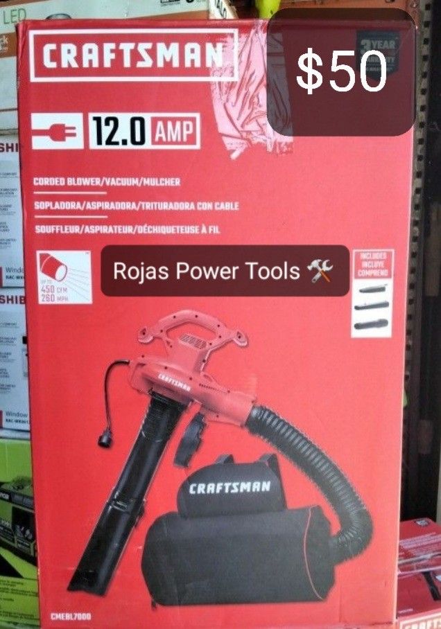 CRAFTSMAN 12.0AMP CORDED BLOWER VACUUM MULCHER
