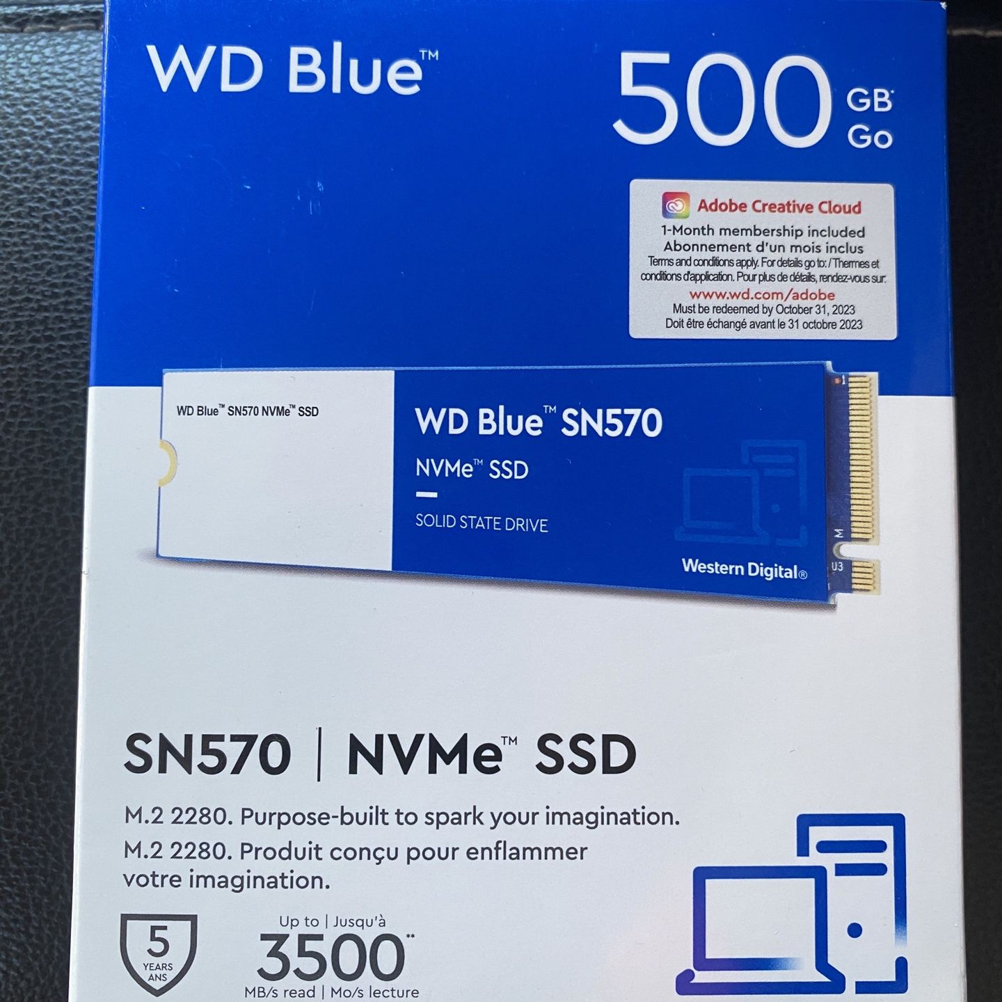 500GB SSD - Western Digital 500GB WD Blue SN570 NVMe