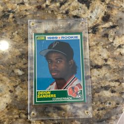 Rookie Deion Sanders Falcons Card