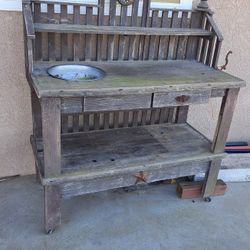 Outdoor Hutch, Plant Stand, Preowned,  Fixer Upper, Please Read The Description 