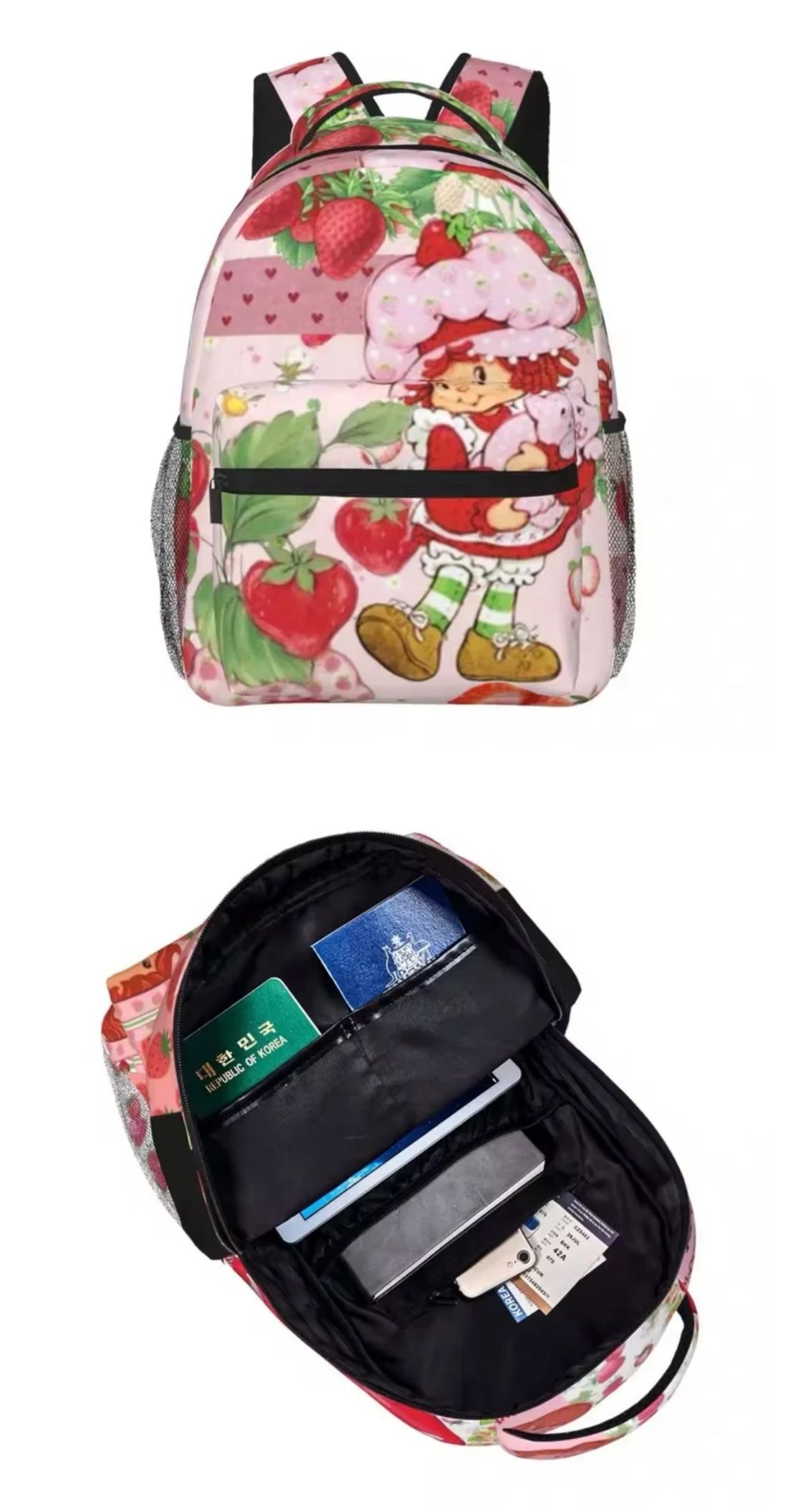 Strawberry Shortcake Large Student Backpack
