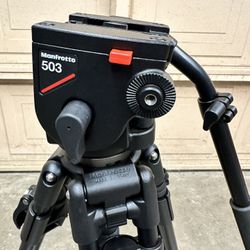 Manfrotto Professional Tripod With Manfrotto 503 Fluid Head.