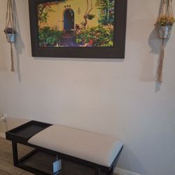 Linon Libby Bench with Tray