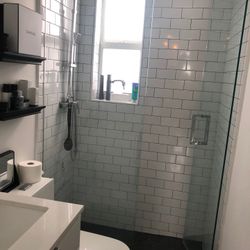 Glass Shower Door And Fixed Panel 46” X 83”