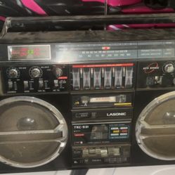 VINTAGE LASONIC TRC-931 Boombox - Ghetto Blaster - Not Working Cassette - Icon