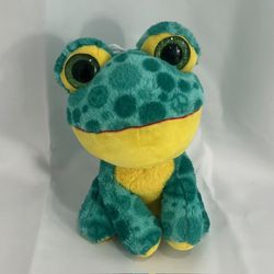 Scent Sations 10" Plush Frog Sparkle Eyes Stuffed Animal Toy Factory Green