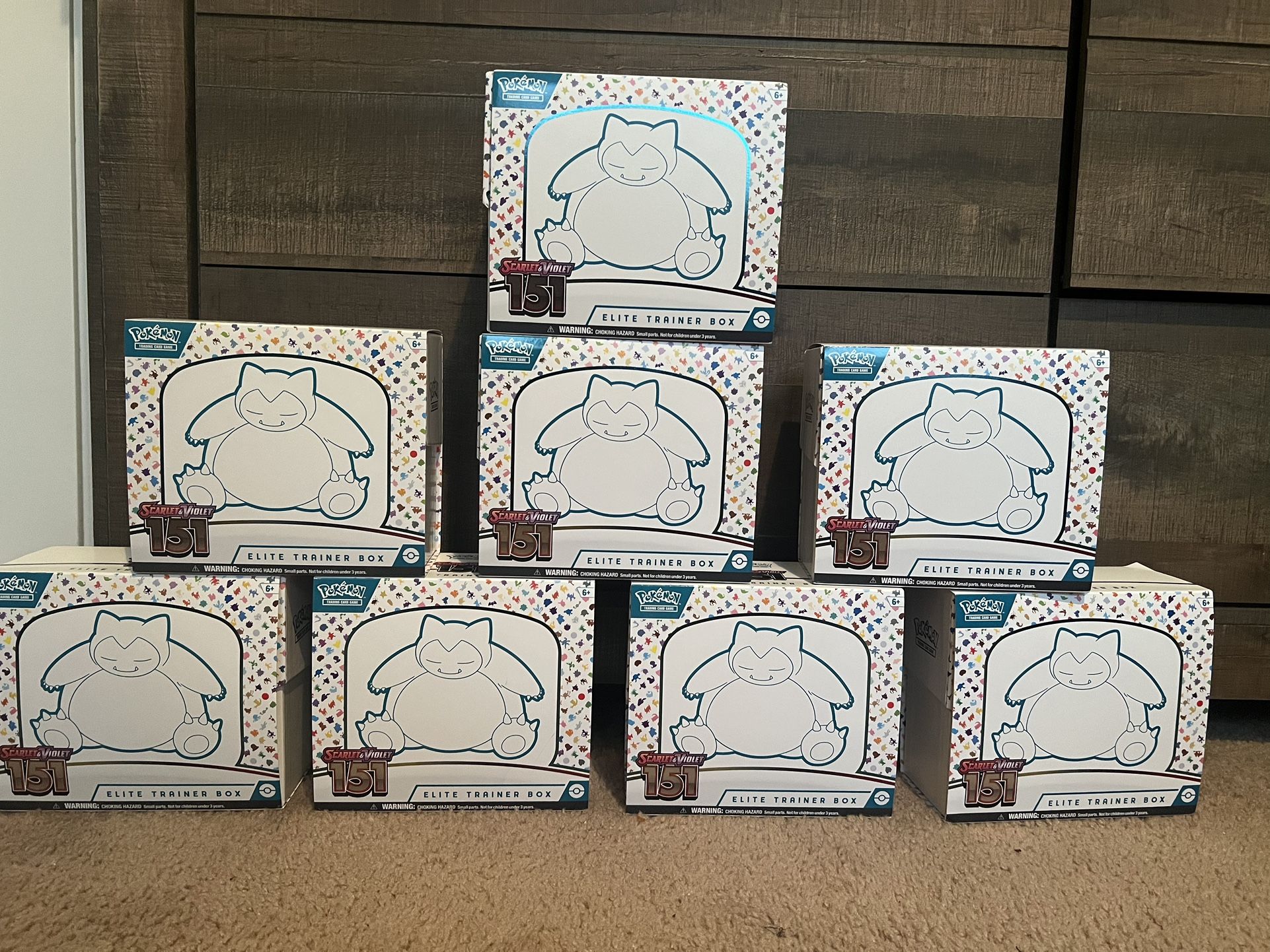 7 Pokemon Elite Trainer Box Scarlet And Violet 151 Box Only